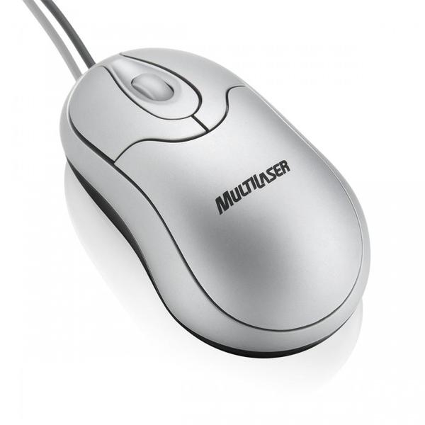 Mouse Multilaser Óptico Classic Box Prata MO180