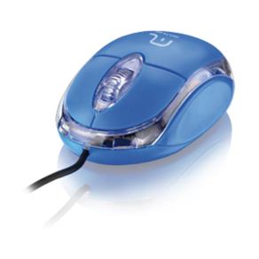 Mouse Multilaser Óptico Classic USB Azul MO001