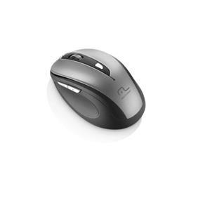 Mouse Multilaser Sem Fio 1600Dpi USB 6 Botões Preto e Cinza