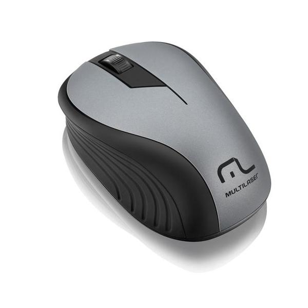 Mouse Multilaser Sem Fio 2.4Ghz Preto Grafite Usb - MO213