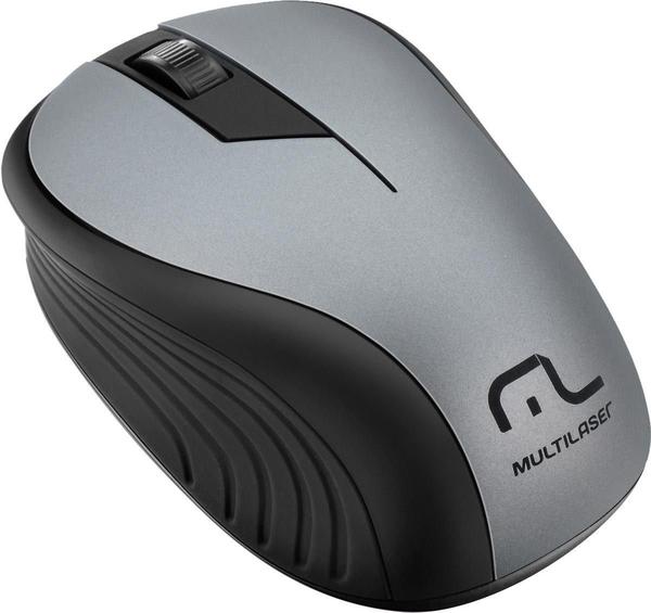Mouse Multilaser Sem Fio 2.4GHZ Preto Grafite USB - MO213