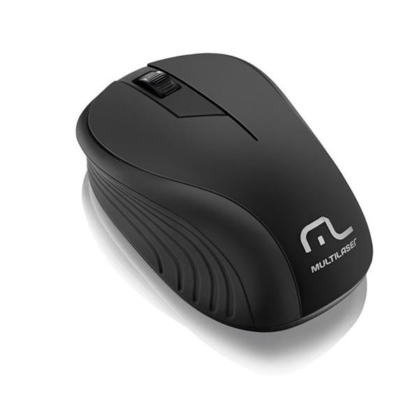 Mouse Multilaser Sem Fio 2.4Ghz Preto USB - MO212