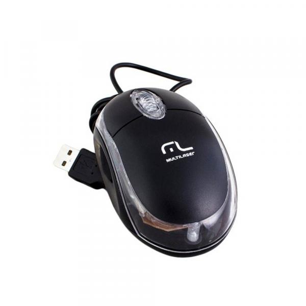 Mouse Multilaser USB Classic Box Preto - MO179