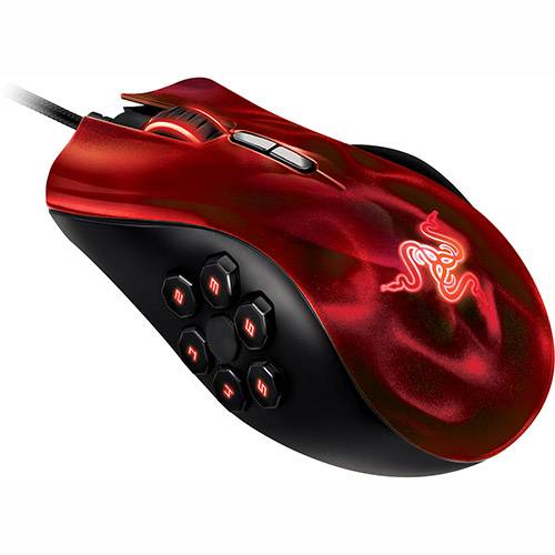 Mouse Naga Hex Wraith Red P/ PC - Razer