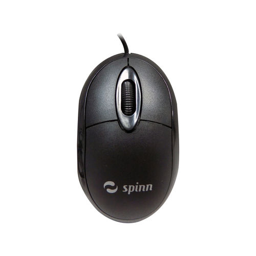 Mouse Óptico 1000dpi USB Preto MP100 - Spinn