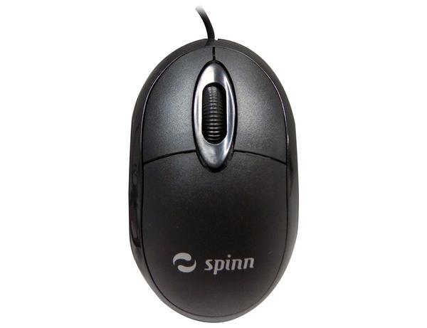 Mouse Óptico 1000dpi Usb Preto Mp100 - Spinn