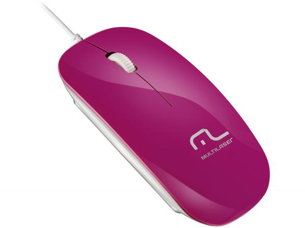 Mouse Óptico 800dpi - Multilaser Colors Slim