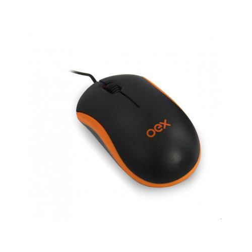 Mouse Óptico com Fio Oex Ms103 Preto e Roxo