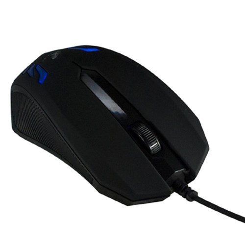 Tudo sobre 'Mouse Óptico Gamer Com Fio 1600 Dpi 3d Usb Preto Com Led Azul'