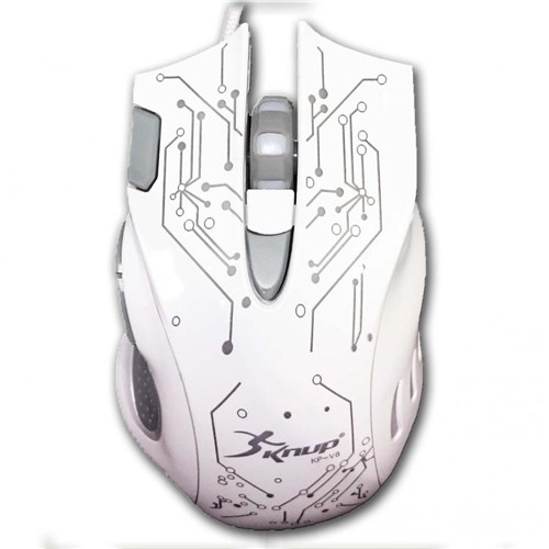 Tudo sobre 'Mouse Óptico Gamer Com Fio 7 Botoes 2400 Dpi 7 Leds Aleatorios Branco Mouse Pad Gratis'