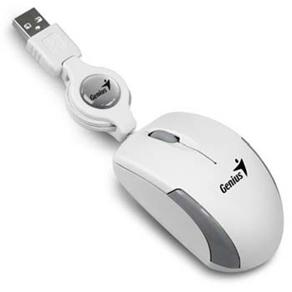 Mouse Óptico Genius Traveler USB C/ Cabo Retrátil