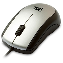Mouse Óptico Grande Prata PS2 - Pisc