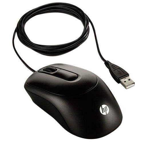 Mouse Óptico HP X900, com Fio, USB - Preto