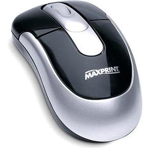 Mouse Óptico MaxPrint PS/2 Preto/Prata