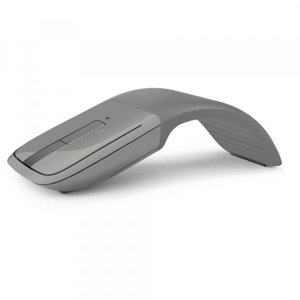 Mouse Óptico Microsoft Arc Touch Bluetooth - Cinza, Sem Fio