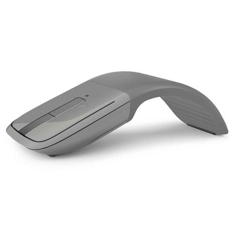 Mouse Óptico Microsoft Arc Touch Bluetooth - Cinza, Sem Fio
