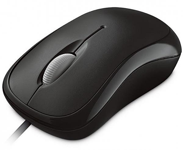 Mouse Óptico Básico Microsoft Usb Preto