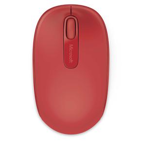 Mouse Óptico Microsoft Wireless Mobile 1850 - Vermelho