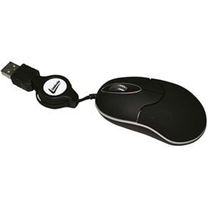 Mouse Óptico Mini Cabo Retrátil Conexão USB REF: 7194 - Leadership