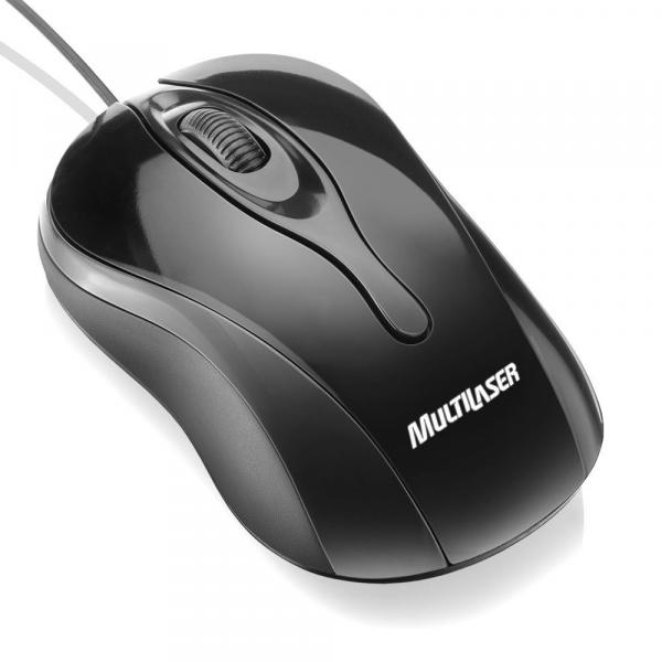 Mouse Óptico Multilaser USB Colors Preto 800 DPI MO141