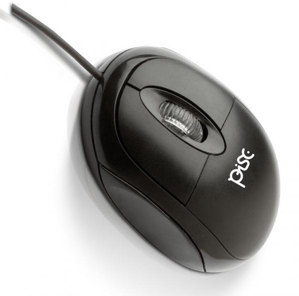 Mouse Óptico Pisc 1808 PS2 Preto