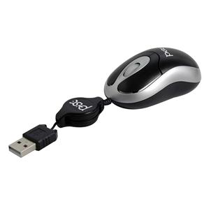 Mouse Óptico Pisc 1810 Retrátil USB - Preto
