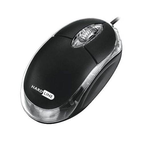 Mouse Óptico Ps2 800dpi com Scroll Preto Fm04 - Hardline