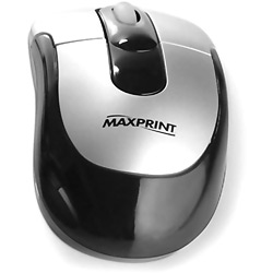 Mouse Óptico PS/2 Prata/Preto - Maxprint