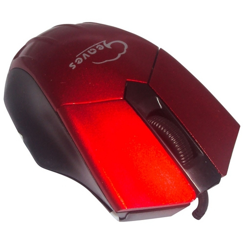 Mouse Óptico Retrátil Mini Usb Vermelho - 505