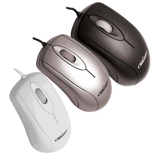 Tamanhos, Medidas e Dimensões do produto Mouse Óptico Scroll USB - Bright Preto