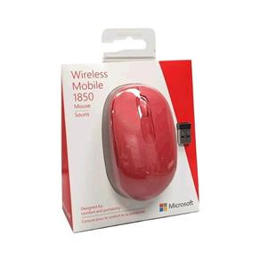 Mouse Óptico Sem Fio U7Z-00038 Vermelho Microsoft 1850