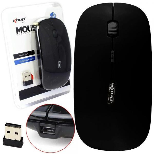 Mouse Optico Sem Fio Wireless 2.4ghz G21 Knup Preto