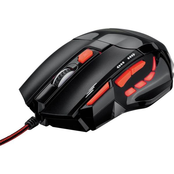 Mouse Óptico Usb 2400dpi - Xgamer Fire Button Mo236 - Multilaser (preto/vermelho)