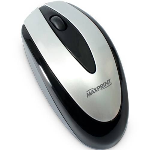 Mouse Óptico Usb 800 Dpi Preto e Prata 608164 Maxprint