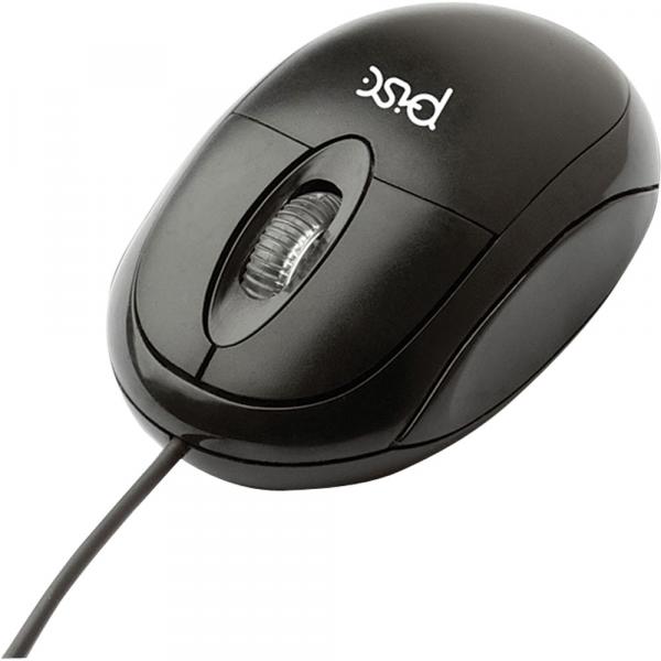 Mouse Óptico USB Pisc 1807 Preto