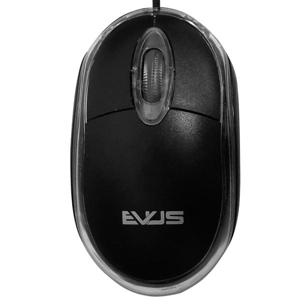 Mouse Óptico USB Preto 800dpi MO01 - Evus - Evus