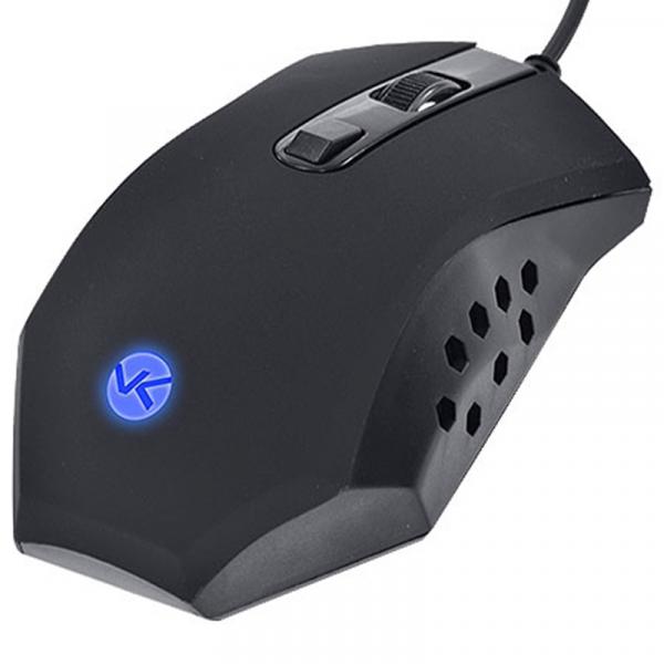 Mouse Óptico VX Gamer Snake 1600DPI Preto LED Azul - Vinik