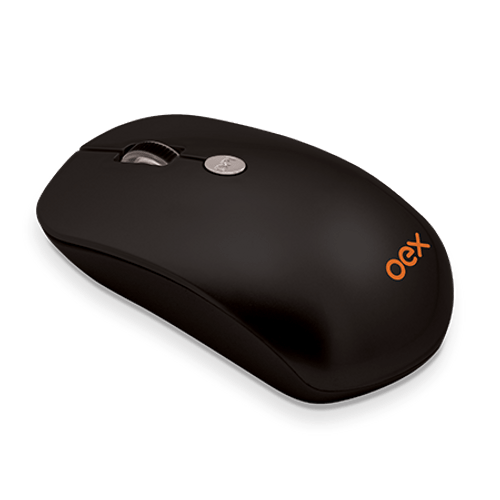 Mouse Óptico Wireless Flat MS401 Preto - OEX 1021702