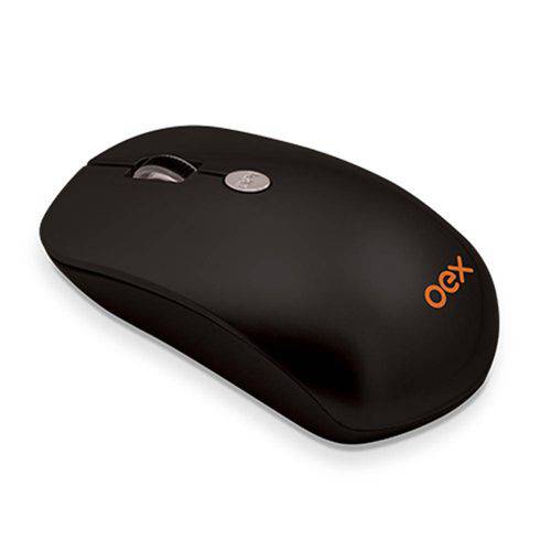 Mouse Óptico Wireless Flat Ms401 Preto - Oex
