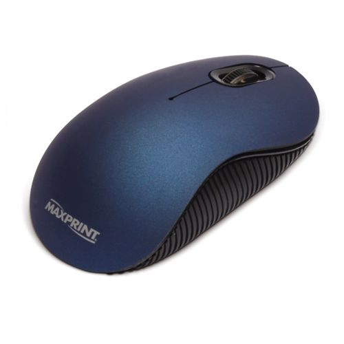 Mouse Ótico Emborrachado Azul Usb Ref. 609213 -maxprint