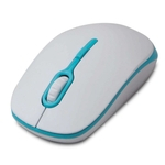 Mouse Ótico Maxprint Soft Usb 1200DPI - Branco/Azul
