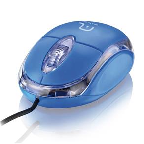 Mouse Ótico Multilaser Classic 800 DPI 3 Botões Azul USB MO001