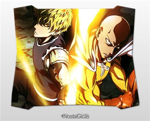 Mouse Pad Gamer One Punch Man (Branco)