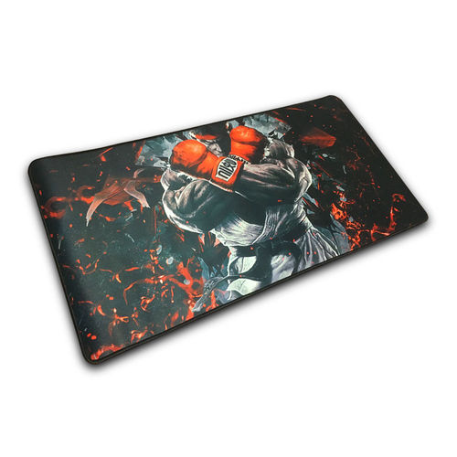 Tudo sobre 'Mouse Pad Gamer Ryu Street Fighter Antiderrapante - Extra Grande 70x35x3'