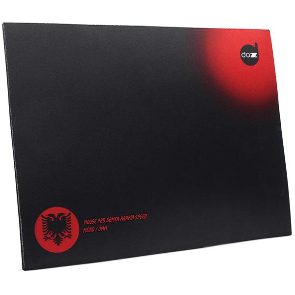 Mouse Pad Harpia Speed Médio Preto/Vermelho 621853 - Dazz - Dazz