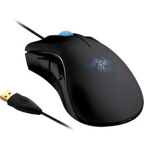 Mouse para Games Razer Deathadder Nova Blue 3500DPI - Preto