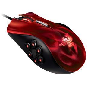 Mouse para Jogos Razer Naga Hex Red 5600DPI - Preto/Vermelho