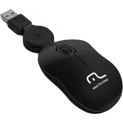 Mouse Retrátil Super Mini USB - Multilaser