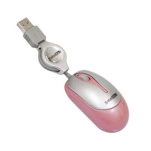 Mouse Satellite A-11 Mini Optico USB Rosa