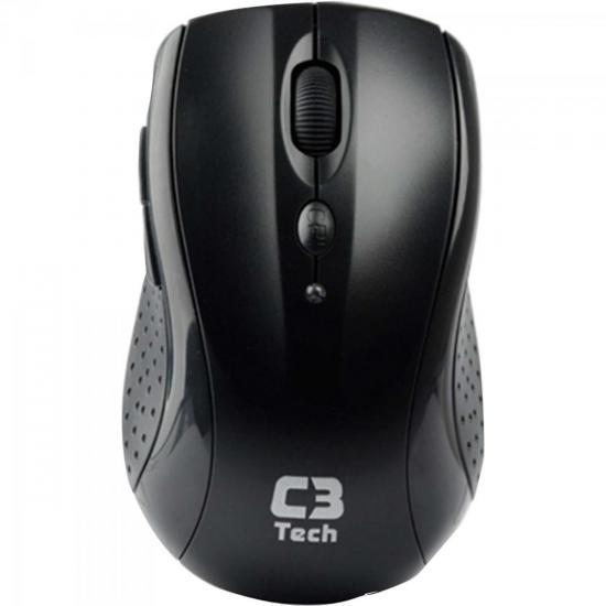 Mouse Sem Fio 1600dpi M W012bk Preto C3tech - C3 Tech